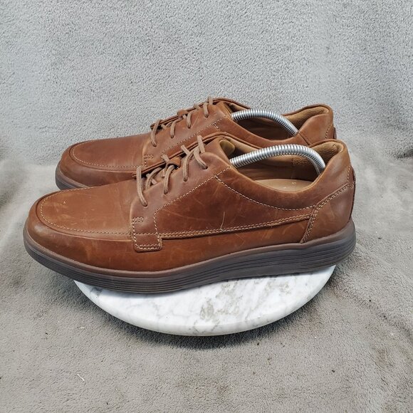 Clarks Shoes Mens Size 12 Unstructured Un Abode Brown Lace Up Oxfords main image 10